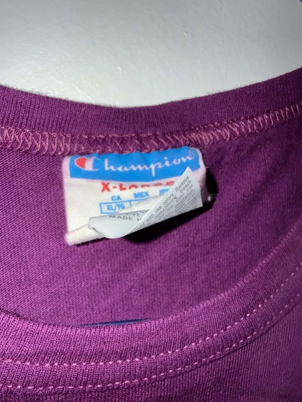 Champion Big Logo Graphic T-Shirt Purple XL
